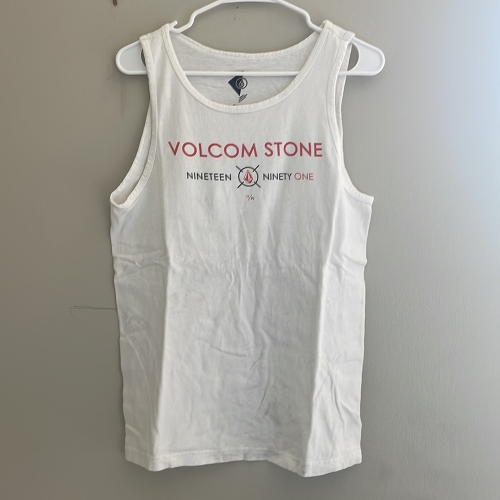 Men's Volcom Stone White Athletic Tank Top